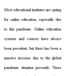 Discussion Values and Assumptions About Online Education